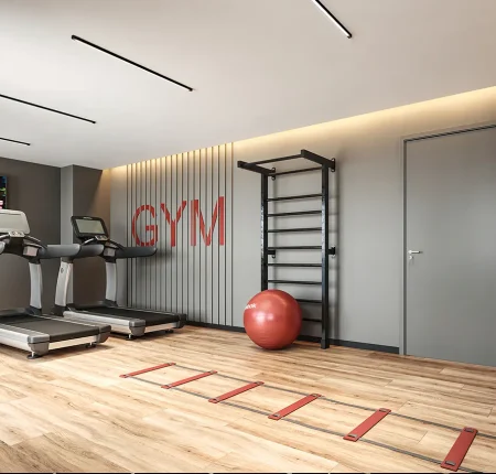 Perspectiva Ilustrada do Salão de Ginastica