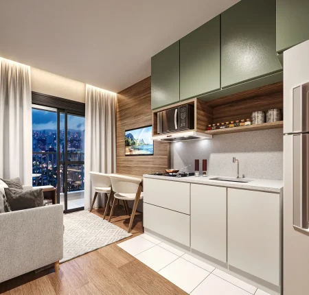 Perspectiva Ilustrada do Living