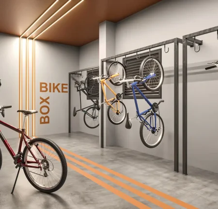 Perspectiva Ilustrada do Bicicletário