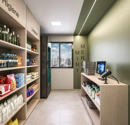 Perspectiva Ilustrada do Mini Mercado