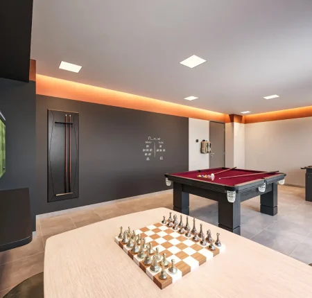 Perspectiva Ilustrada do Salão de Jogos